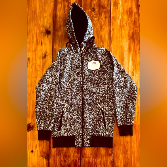 Line Skis lightweight Ski Hoodie composition notebook‎ size small statement - Picture 1 of 9